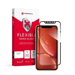 Forcell Flexible Nano Glass 5D Szkło hartowane hybrydowe, iPhone XR / 11, czarne