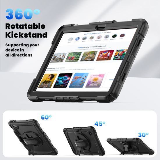 JP Solid360 Θήκη tablet, Lenovo Tab M11, 11.0" (TB-330), μαύρο