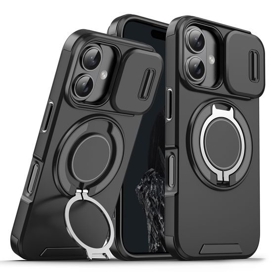 Θήκη Camslide Stand, iPhone 16 Plus, μαύρο