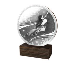 Dřevěná plaketa TFRW775 | Sjezdové lyžování