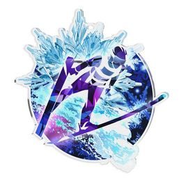 Akrylátová medaile MDAS0080M04 | Skoky na lyžích