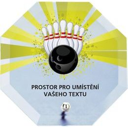 Glastrophäe mit Druck CRP2M10 | Bowling