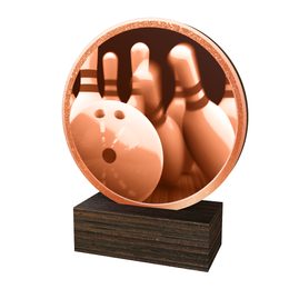 Dřevěná plaketa TFRW883 | Bowling
