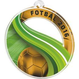 Akrylátová medaile MDAF0010M15 | Fotbal