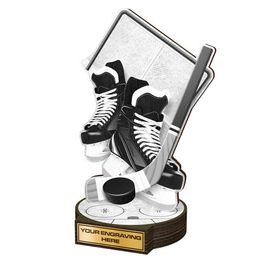 Dřevěná plaketa RWR023 | Hokej