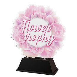Acryltrophäe FA200M31 | Ausgabe mit Blumen
