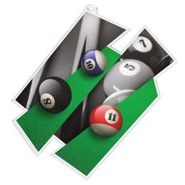 Akrylátová medaile MDAZ0011M16 | Billiard