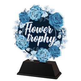 Acryltrophäe FA200M32 | Ausgabe mit Blumen