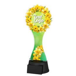 Akrylátová trofej ACUTCM132 | Květinová edice
