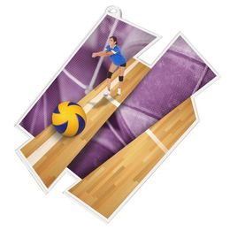 Akrylátová medaile MDAZ0011M11 | Volejbal