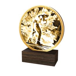 Dřevěná plaketa TFRW762 | Běžky