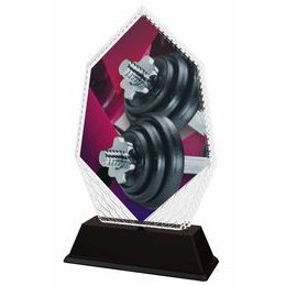 Acryltrophäe PYR001M19 | Gewichtheben