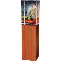 Glastrophäe - Holz-Glas kombination CR4021M29 | Feuerwehr