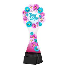 Akrylátová trofej ACUTCM133 | Květinová edice