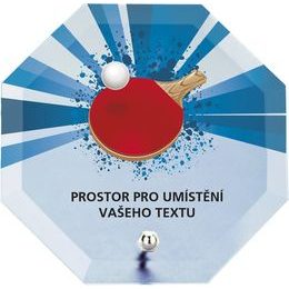 Glastrophäe mit Druck CRP2M6 | Tischtennis