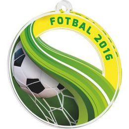 Akrylátová medaile MDAF0010M10 | Fotbal