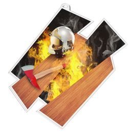 Akrylátová medaile MDAZ0011M20 | Hasiči