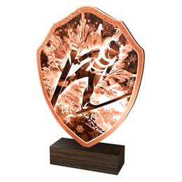 Dřevěná plaketa TFRW272 | Skoky na lyžích