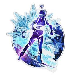 Akrylátová medaile MDAS0080M06 | Biatlon