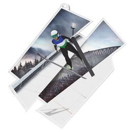 Akrylátová medaile MDAZ0011M55 | Skoky na lyžích