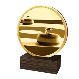 Dřevěná plaketa TFRW857 | Curling
