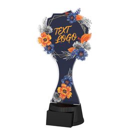 Akrylátová trofej ACUTCM126 | Květinová edice