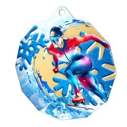 Kovová medaile MDM03M55 | Bruslení