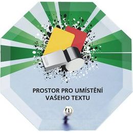 Glastrophäe mit Druck CRP2M17 | Fußball