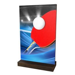 Dřevěná plaketa WPLA01M07 | Stolní tenis