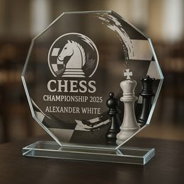 Glastrophäe CR2024301M16 | Schach