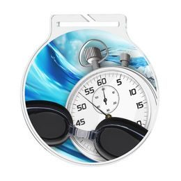 Akrylátová medaile MDA60M10 | Plavání