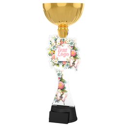 Akrylátová trofej ACUPCGM128 | Květinová edice