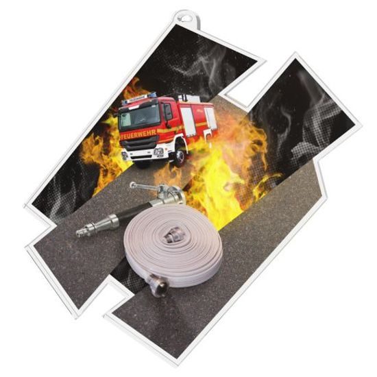 Akrylátová medaile MDAZ0011M24 | Hasiči