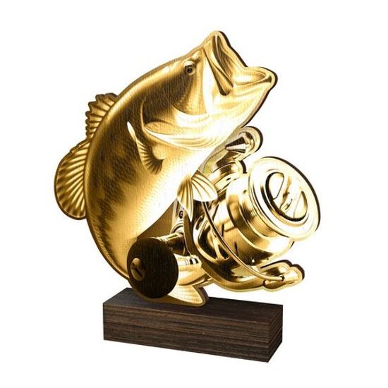 Dřevěná plaketa WF199 | Rybaření