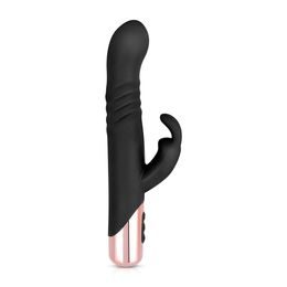Rosy Gold Rabbit with Thrusting Function Black