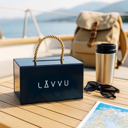 Stříbrno-černé pánské hodinky LAVVU LWM0170 COPENHAGEN