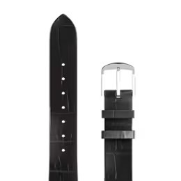 Řemínek kožený/černý croco