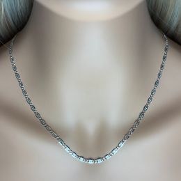 Stříbrný 925/1000 žiletkový řetízek S1004