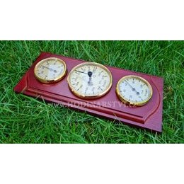 Meteostanice analogová na dřevěné podložce TFA 20.1047.01 - dub sheraton