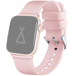 LAVVU Světle růžový silikonový řemínek na hodinky pro APPLE WATCH 38-40 mm