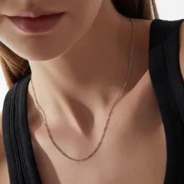 Stříbrný 925/1000 žiletkový řetízek S1004