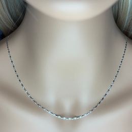 MINET Zlatá prodlužovací očka na řetízek z bílého zlata Au 585/1000 0,40g