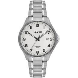 Titanové hodinky se safírovým sklem LAVVU LWM0151 TITANIUM LILLEHAMMER Silver