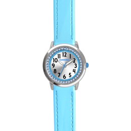 CLOCKODILE Tyrkysové dívčí dětské hodinky s kamínky