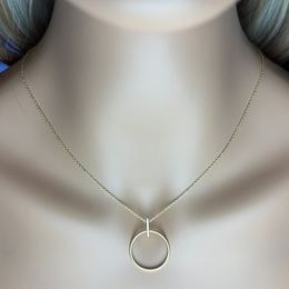 MINET Zlatá prodlužovací očka na řetízek z bílého zlata Au 585/1000 0,40g