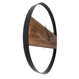 Designové nástěnné hodiny Future Time FT3010TT Flat walnut 30cm