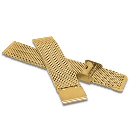 Zlatý kovový tah LAVVU MESH Band Gun GOLD - 18