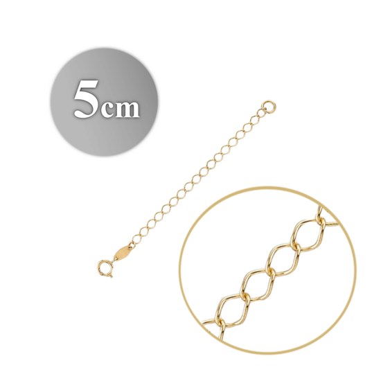 MINET Elegantní zlatý náhrdelník Au 585/1000 0,40g