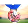 Sacul Basketball Color Texture 3D Print Medal