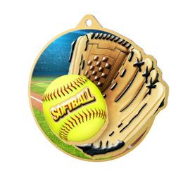 Aurum Stainless Steel Softball Medal